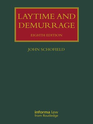 cover image of Laytime and Demurrage